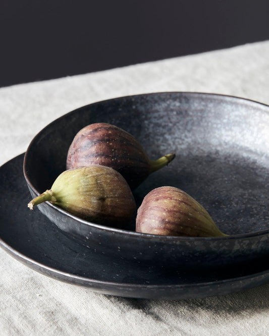 'Pion' shallow bowl by House Doctor - black