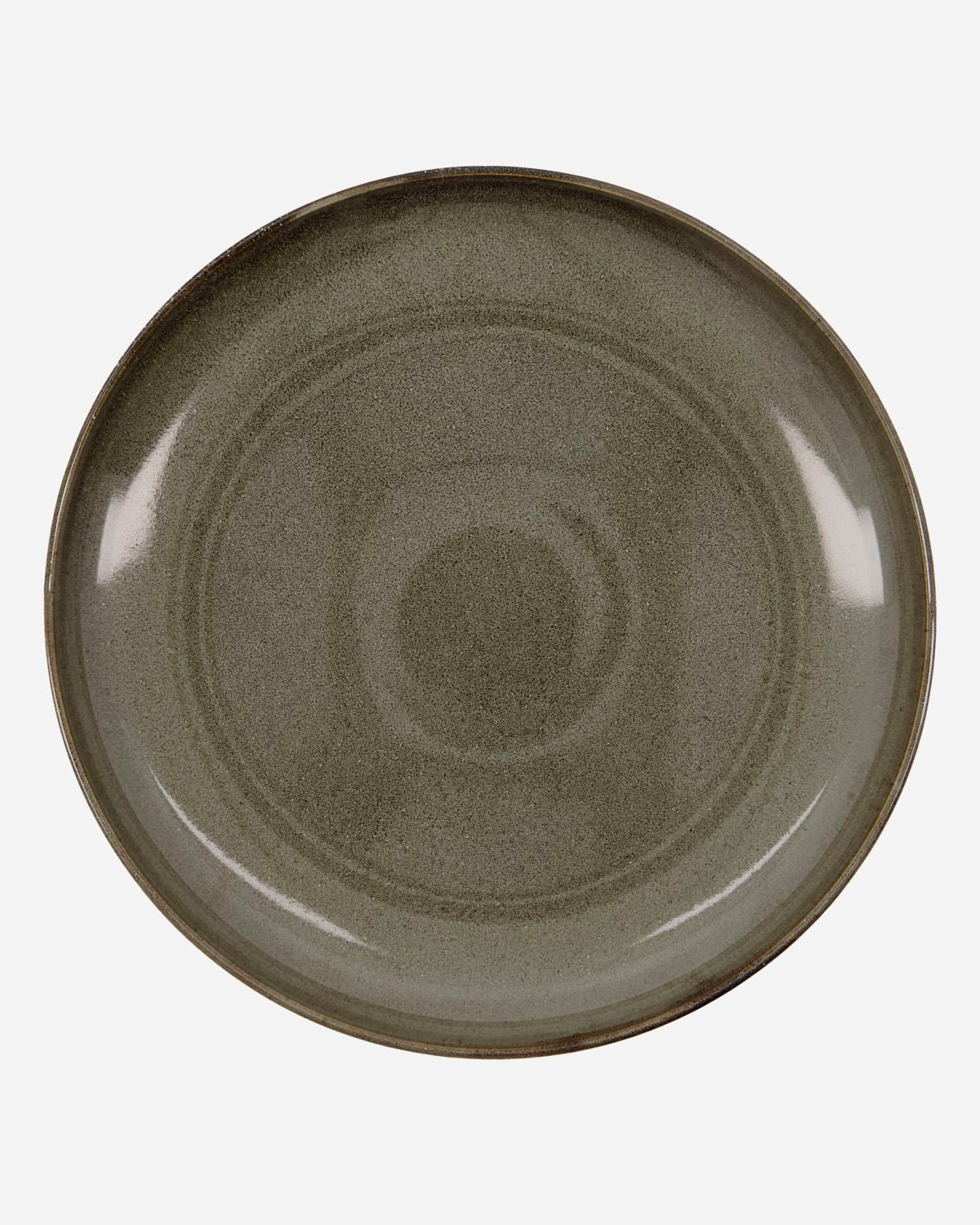 'Lake' large serving plate by House Doctor - green