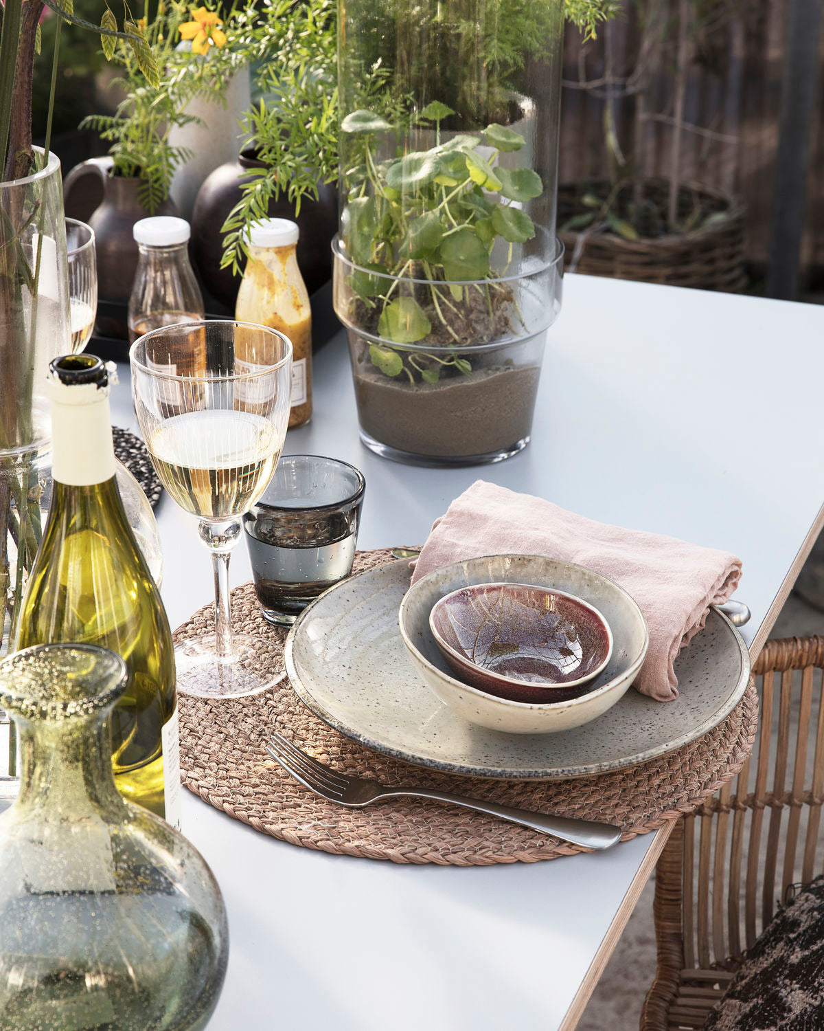 'Lake' Dinner plate by house doctor - beige