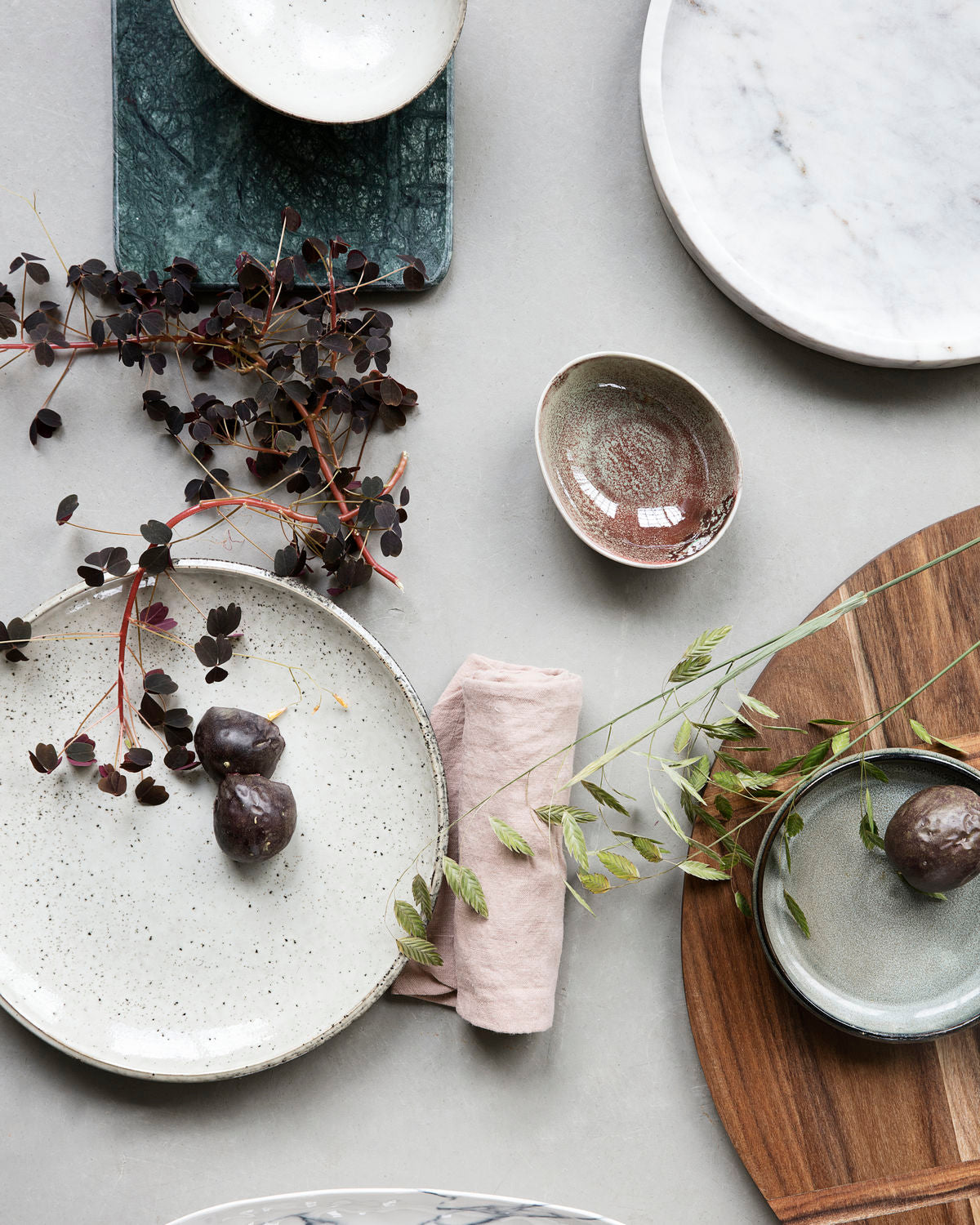 'Lake' lunch plate by House Doctor - beige