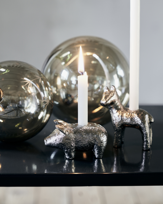 Pig candle holder by House Doctor