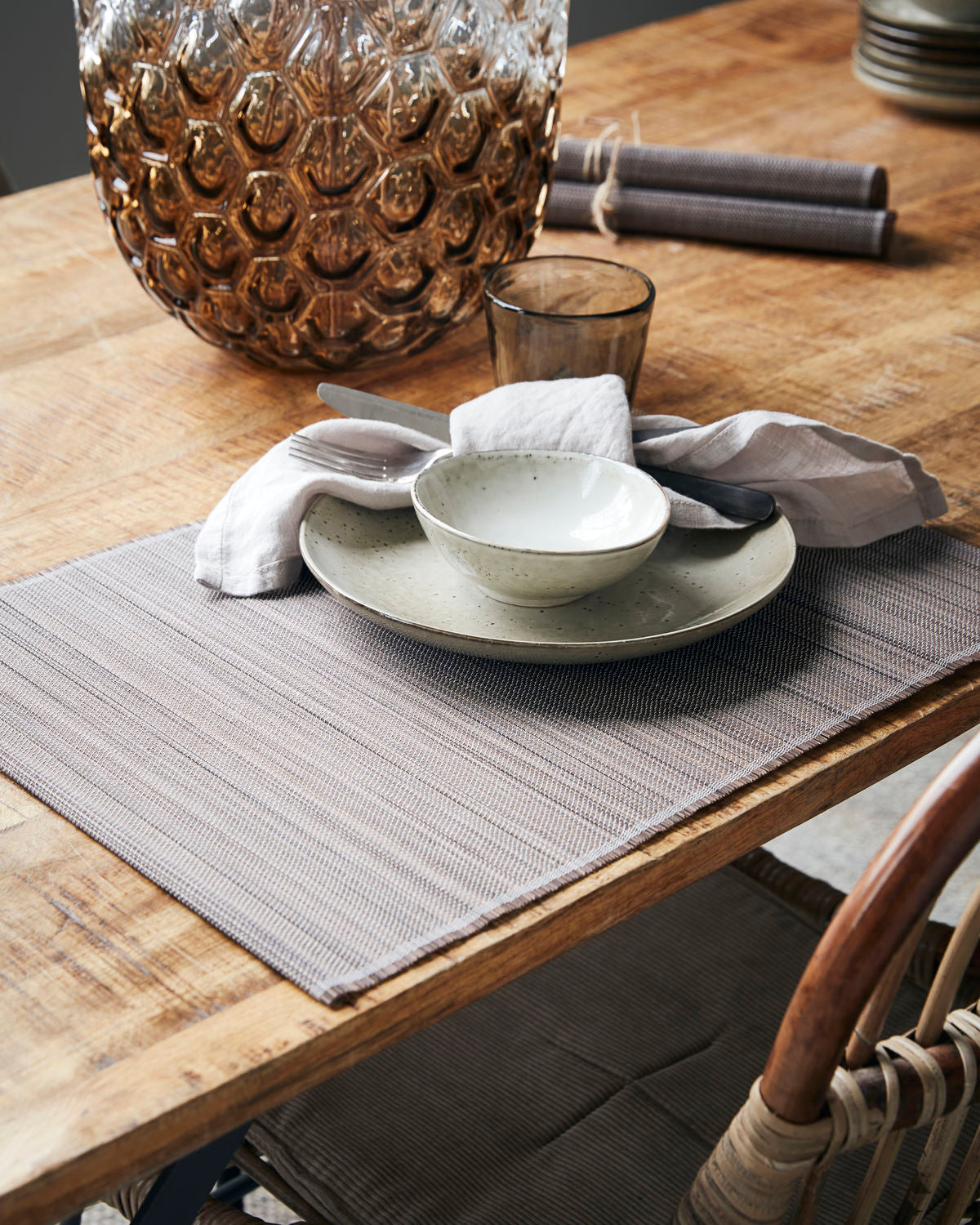 'Bamb' set of 4 placemats by House Doctor - light brown