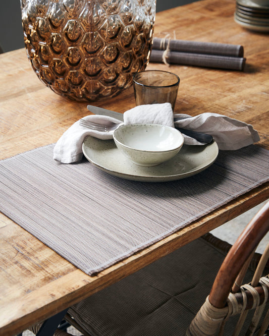 'Bamb' set of 4 placemats by House Doctor - light brown